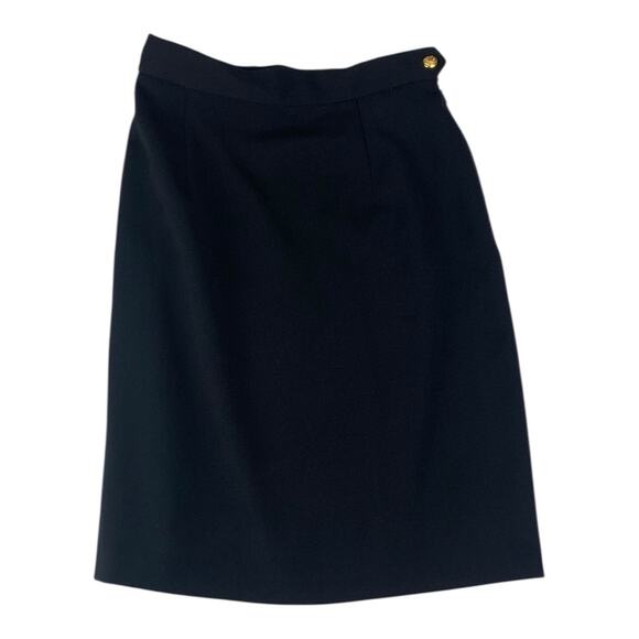Ralph Lauren women's size 6 small purple label black wool pencil skirt straight - Picture 1 of 12